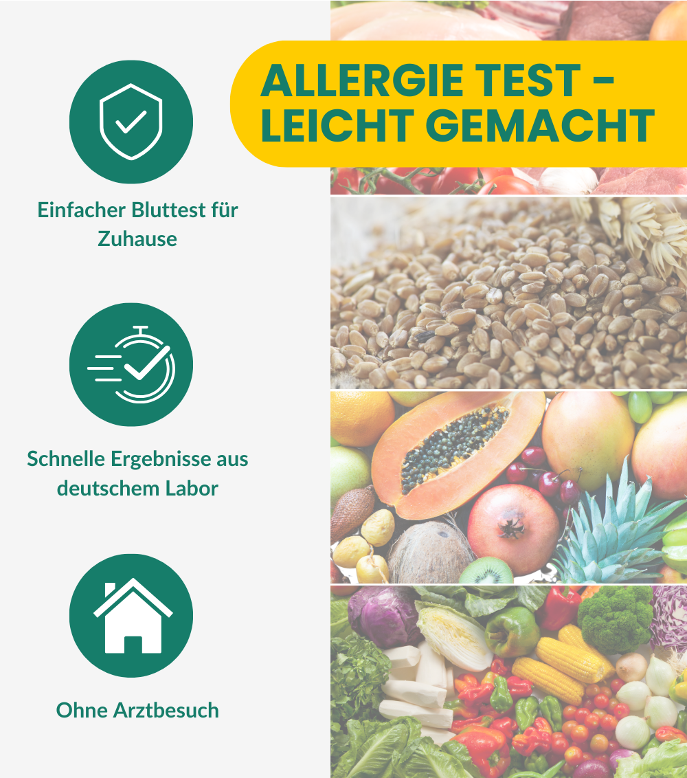 Lebensmittelallergie Test - 28 Allergene
