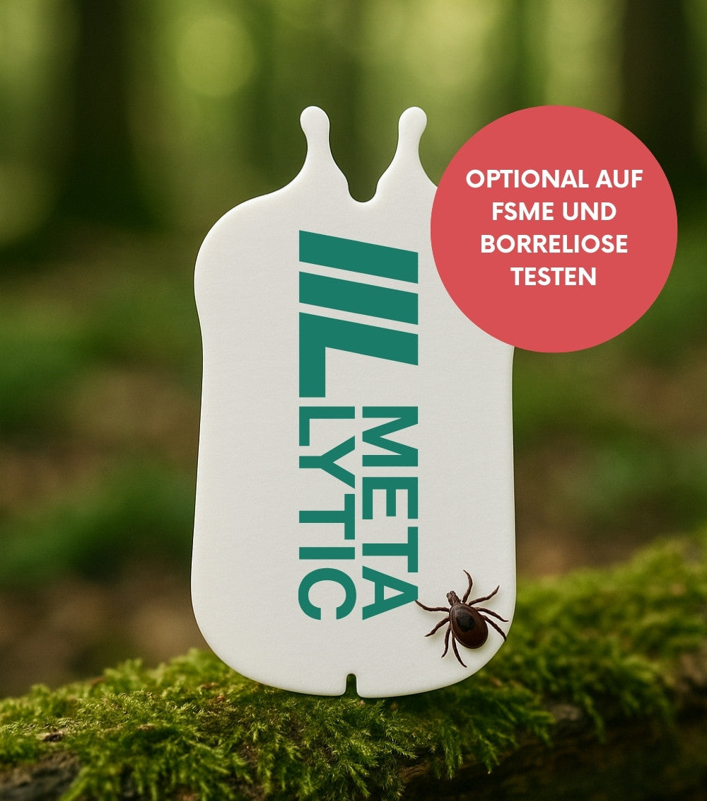 Zeckenkarte + Labor-Option (Borreliose & FSME testen)