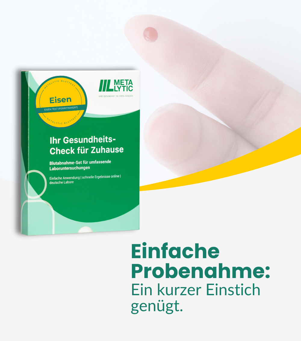 Eisenmangel Test – Vollwertiger Labortest auf Ferritin