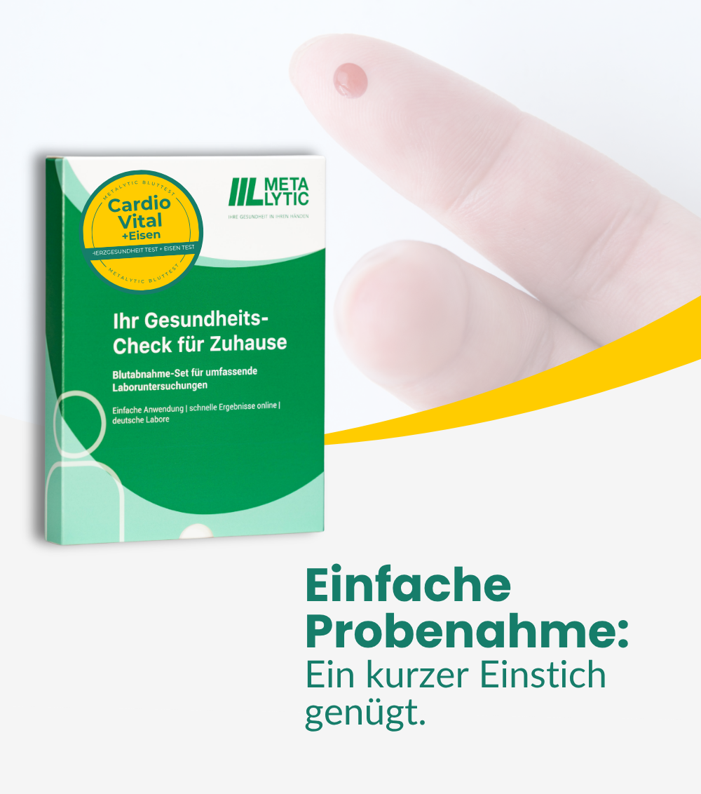 CardioVital: Cholesterin & Herzgesundheit Test + Eisen Test