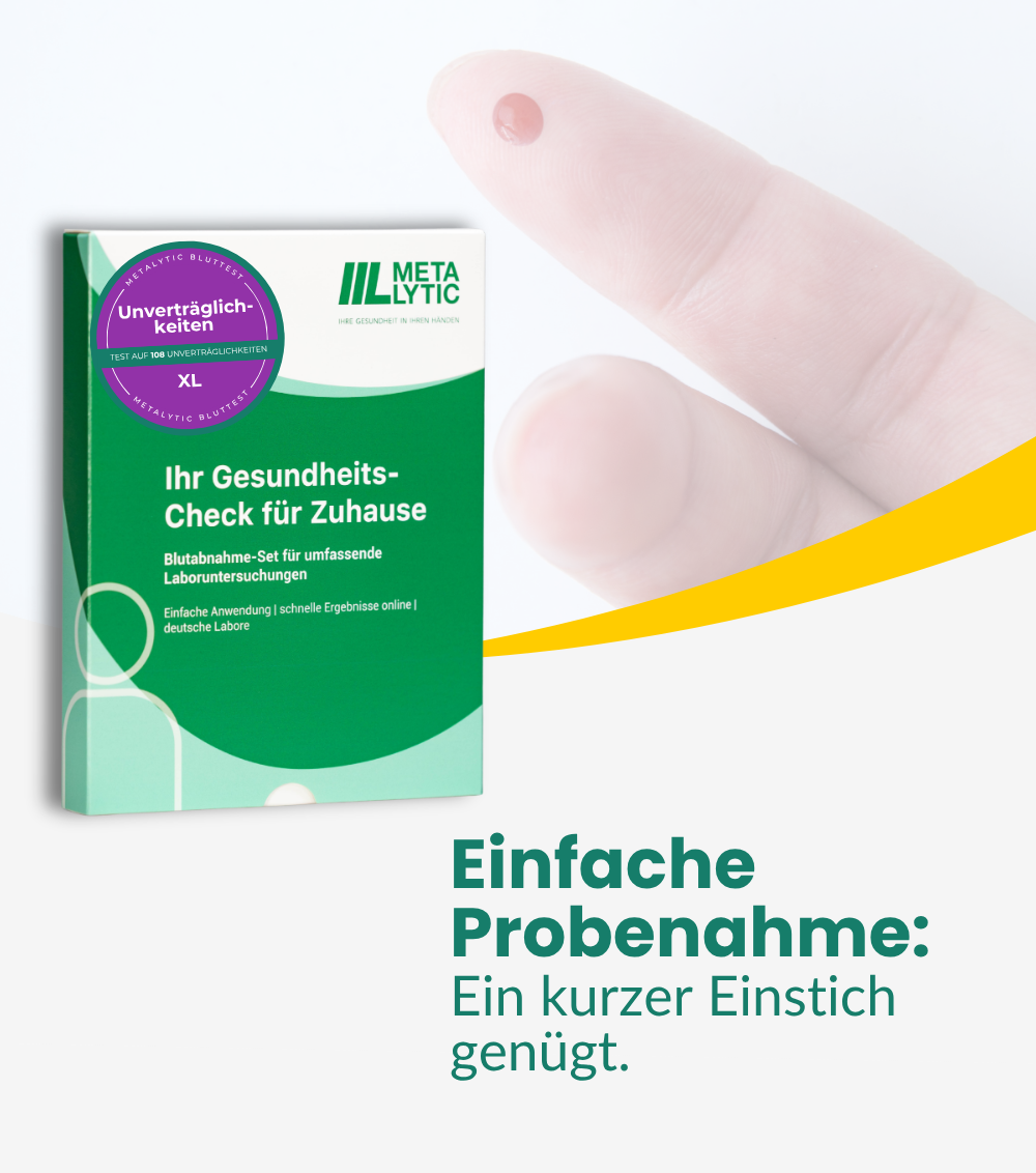 Unverträglichkeitstest - 108 Lebensmittel XL IgG Test