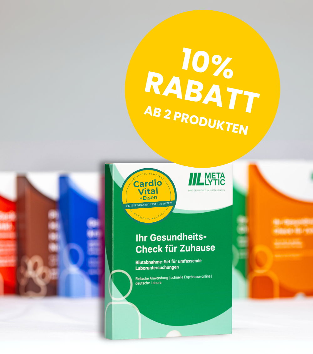 CardioVital: Cholesterin & Herzgesundheit Test + Eisen Test