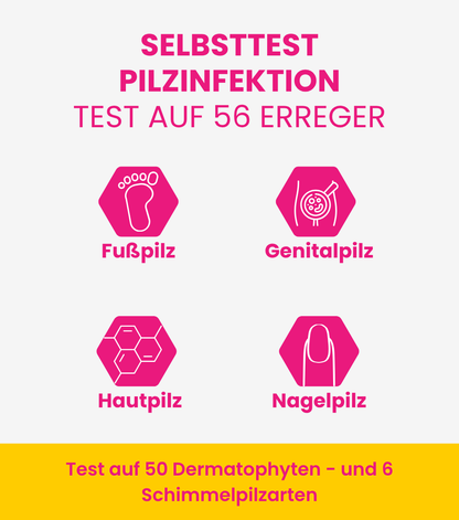 Pilz Test (Hautpilz, Fußpilz, Nagelpilz und Genitalpilz)