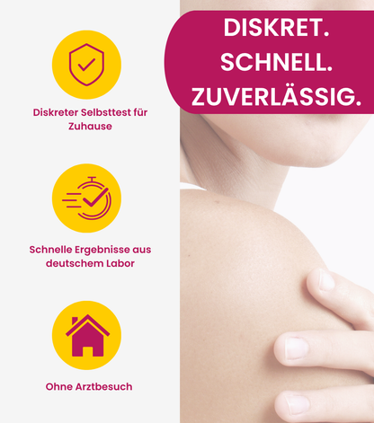 Der Ablauf ist diskret, schnell und zuverlässig, ganz ohne Arztbesuch.