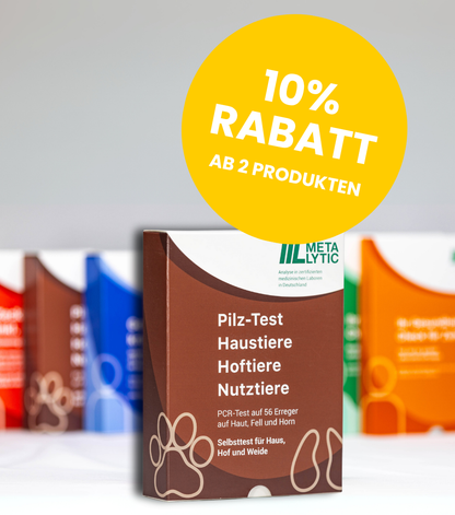 Pilz Test für Tiere (Hautpilz, Pfotenpilz und Hufpilz)
