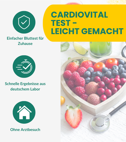 CardioVital: Cholesterin & Herzgesundheit Test + Eisen Test