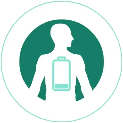 Symbol, welches Müdigkeit und Energiemangel darstellt.